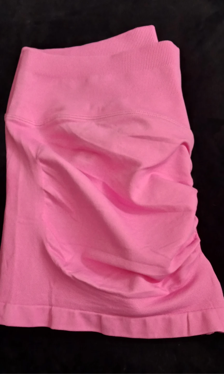 New Pink Ruched Athletic Shorts XL - photo 4