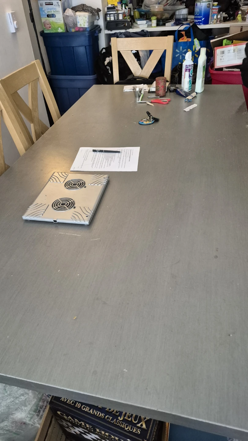 Grey Dining Table with 6 Chairs