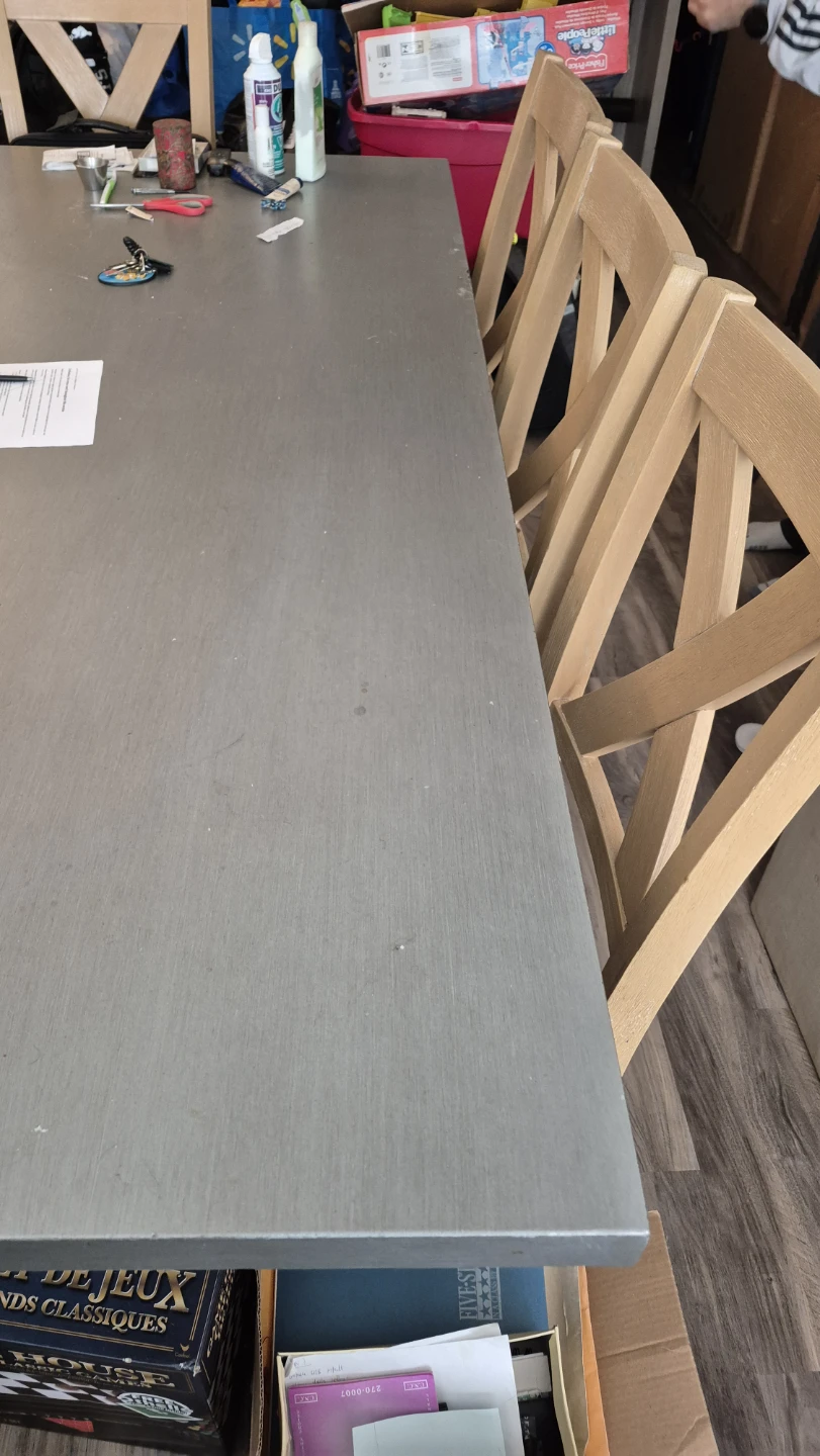 Grey Dining Table with 6 Chairs - photo 3