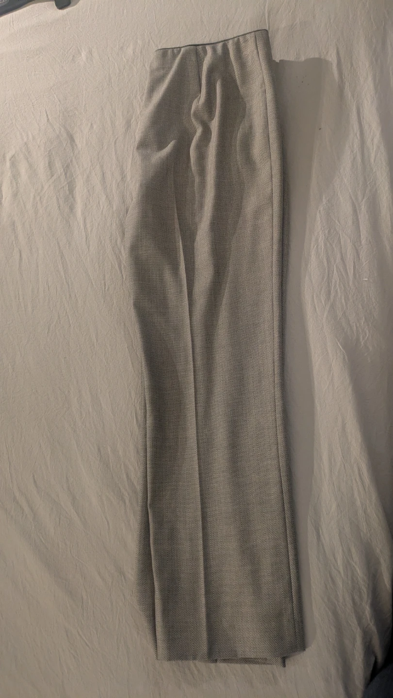 Agnona Italian Designer Grey 98% Wool Blend Dress Pants - photo 4
