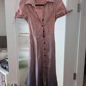 BCBG Paris Pink Polka Dot Dress Size 6