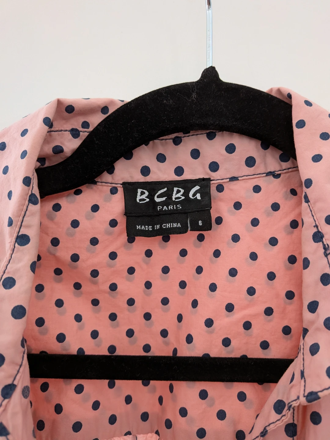 BCBG Paris Pink Polka Dot Dress Size 6 - photo 2
