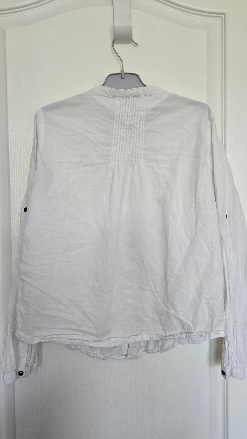 Zara Kids White Long Sleeve Blouse shirt Size 11-12 Years - photo 4