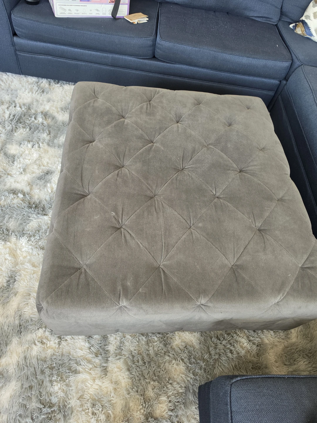 Tufted Ottoman Footrest
