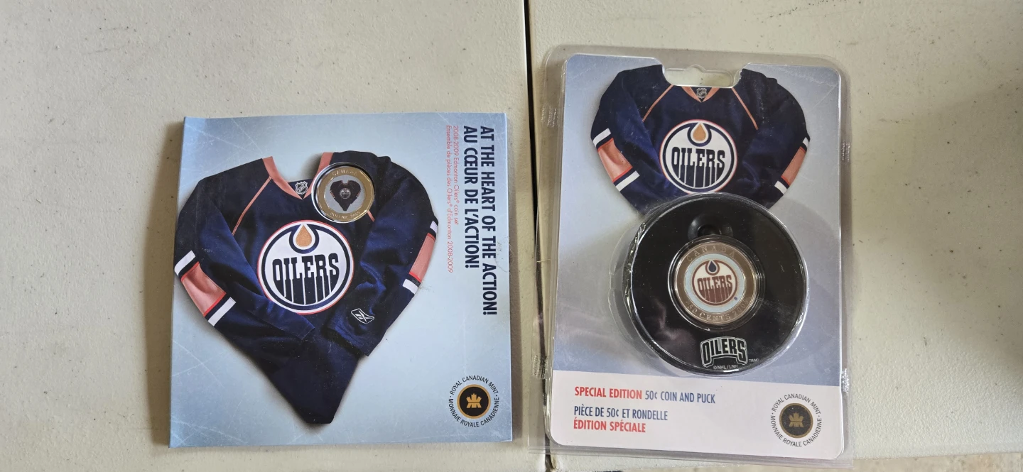 Edmonton Oilers Special Edition Coin and Puck Set