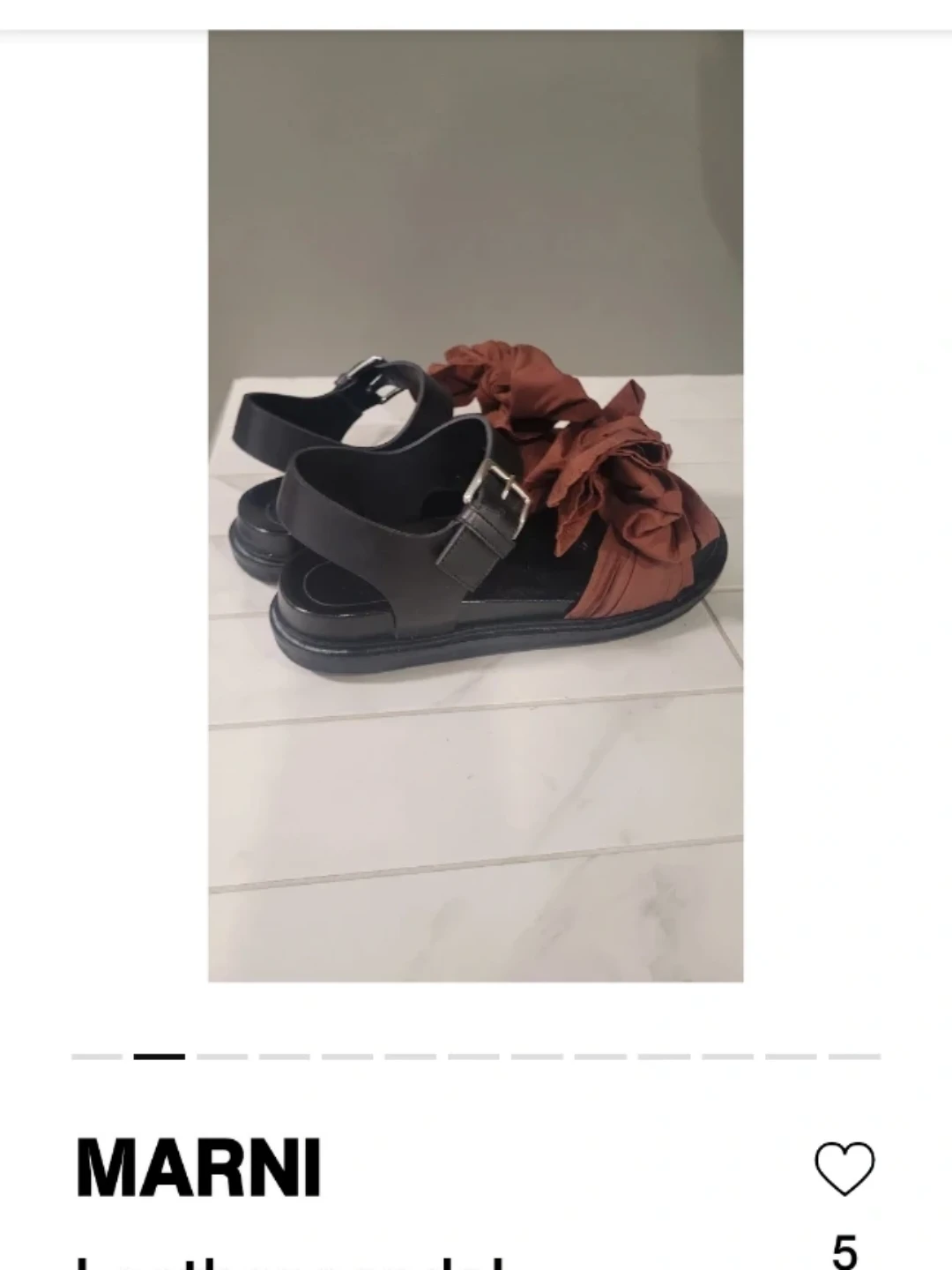 MARNI Leather Sandals - 9.5 US - photo 3
