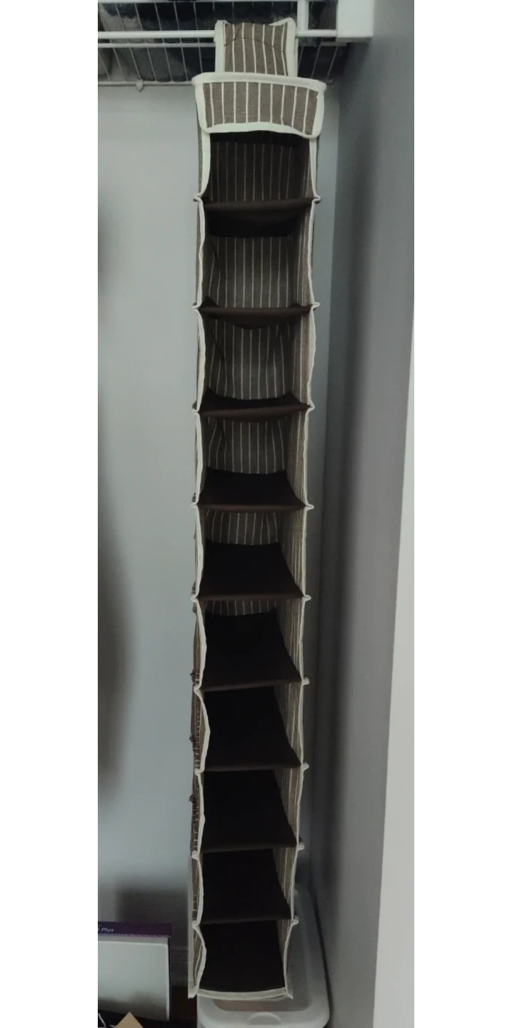 Hanging Closet Organizer with 10 Shelves