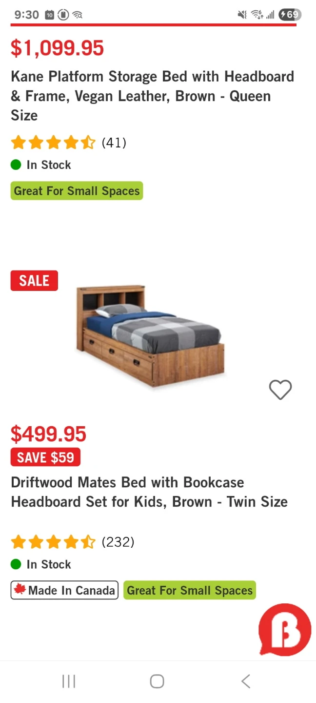 Twin Size Driftwood Mates Bed with Bookcase Headboard Set - photo 2