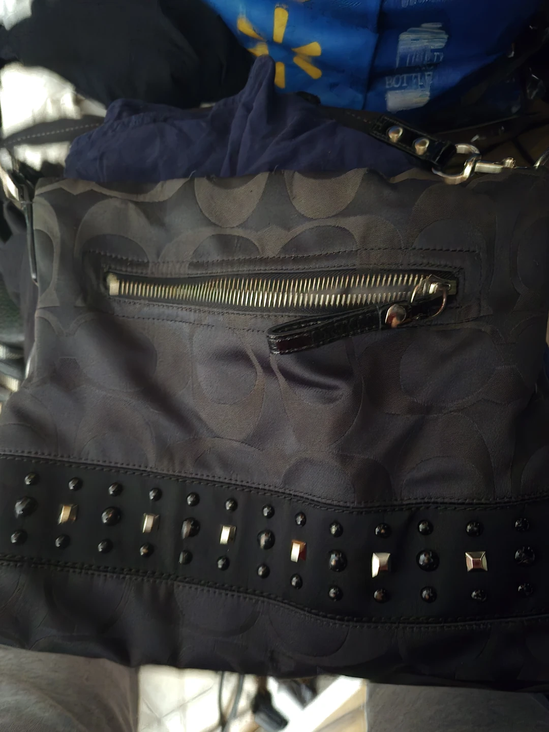 Coach Signature Studded Shoulder Bag - photo 2
