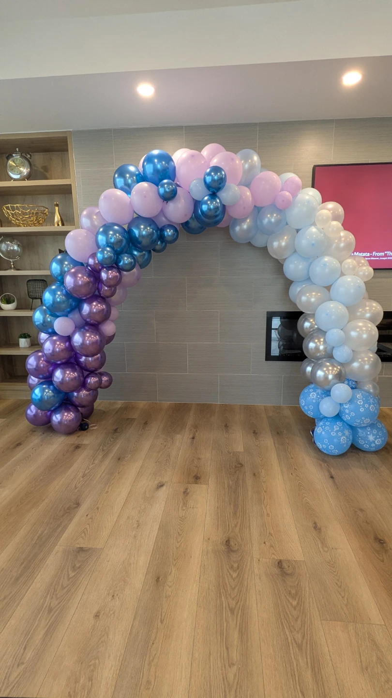 FREE Balloon Arch Garland Kit - Blue, Purple, Pink, White