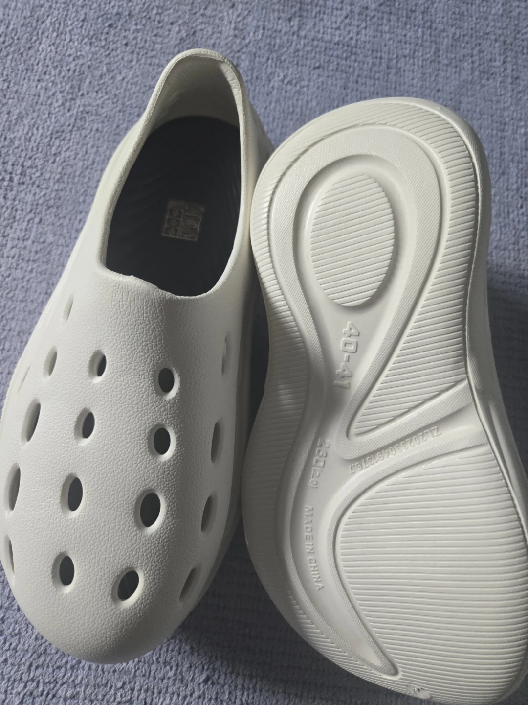 White Clog-style Shoes New - photo 2