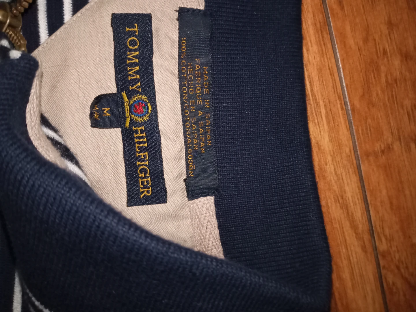 Tommy Hilfiger Striped Polo Shirt - Blue/White - Size M - photo 3