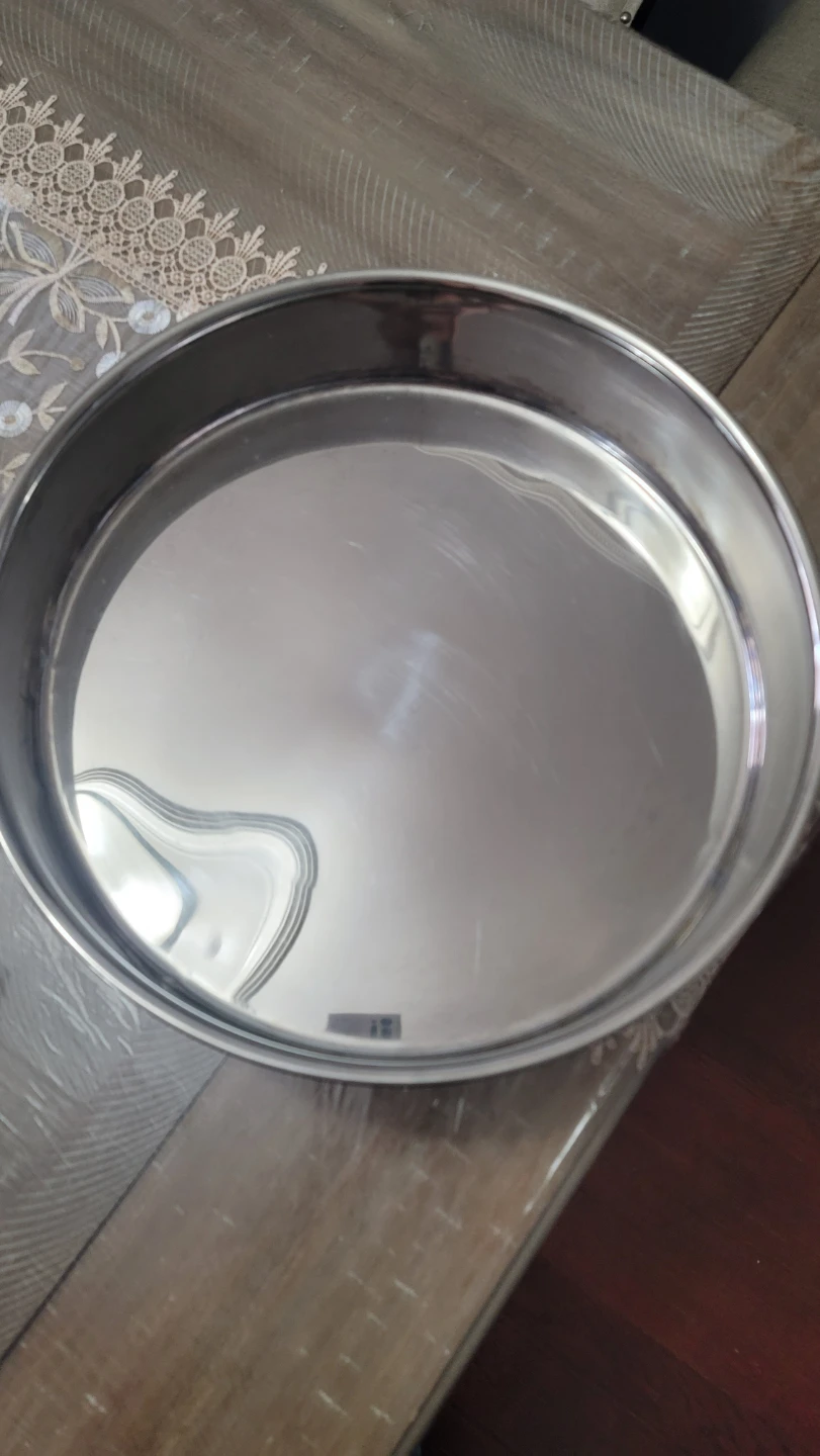 Set of 2 Stainless Steel Trays