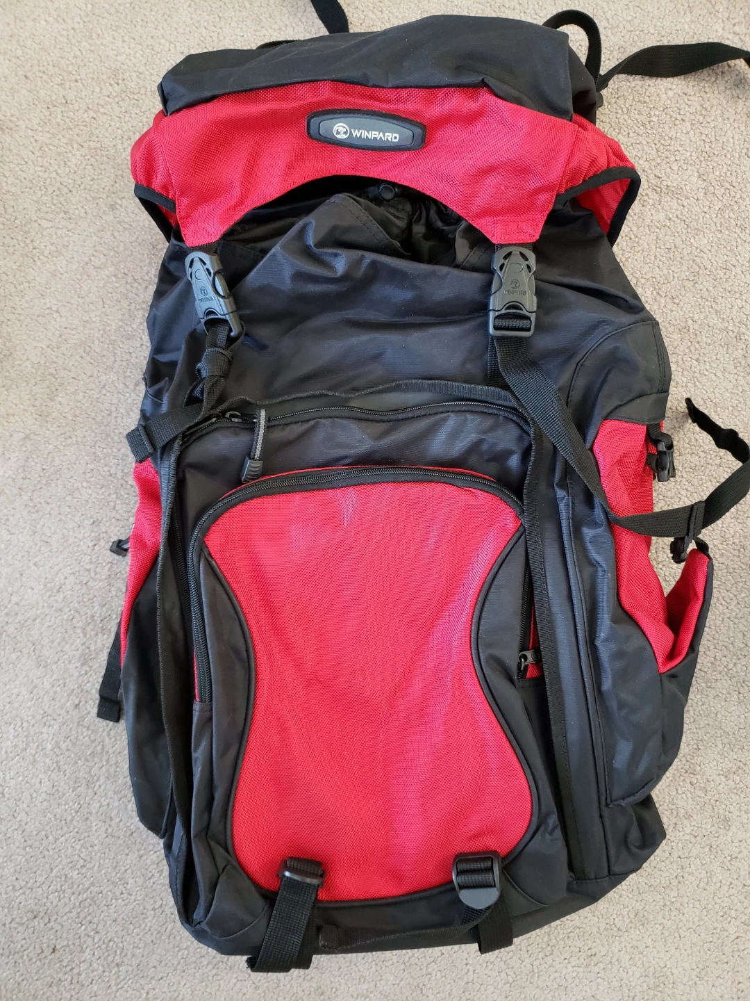 Winpard Backpack - Red/Black 50L