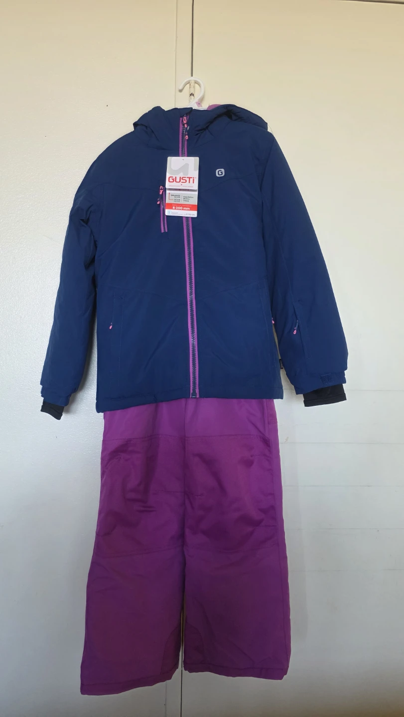 Gusti Ski Snowsuit - Blue Jacket & Purple Pants