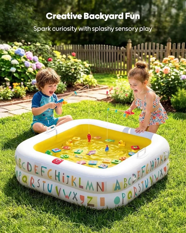 Inflatable Baby Pool with Canopy - Alphabet Design - photo 4