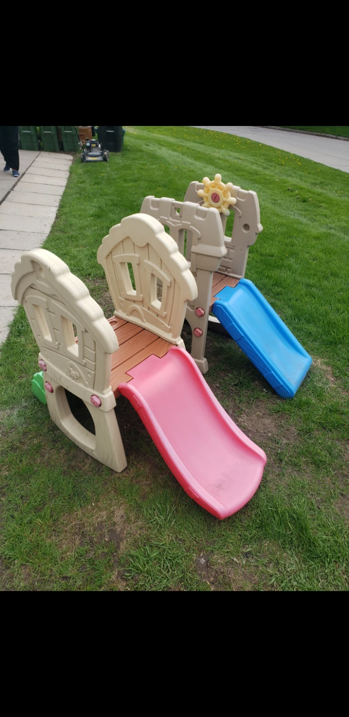 Plastic Kids Playground Slide Set