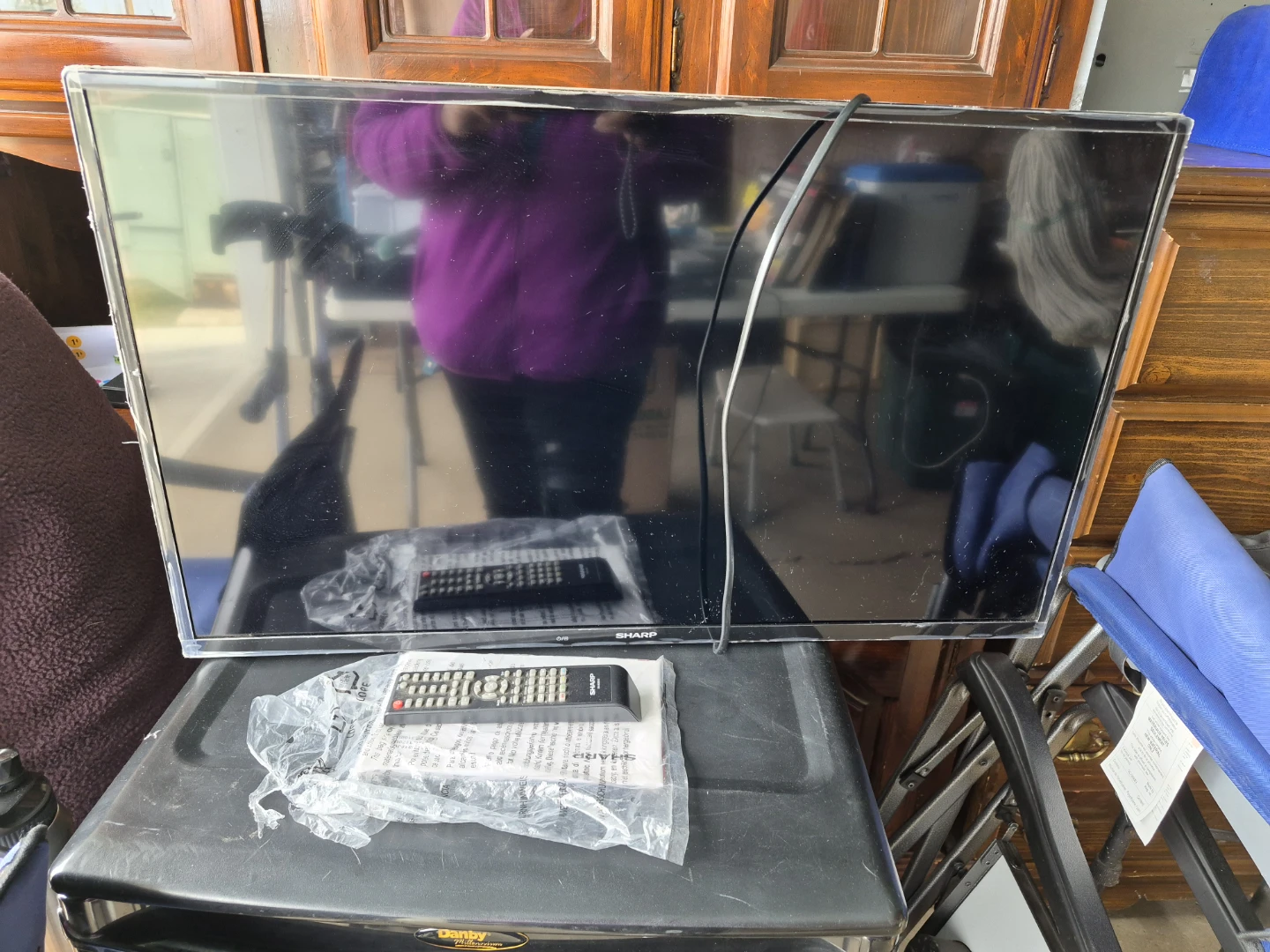 Sharp Flat Screen TV with Remote - photo 2