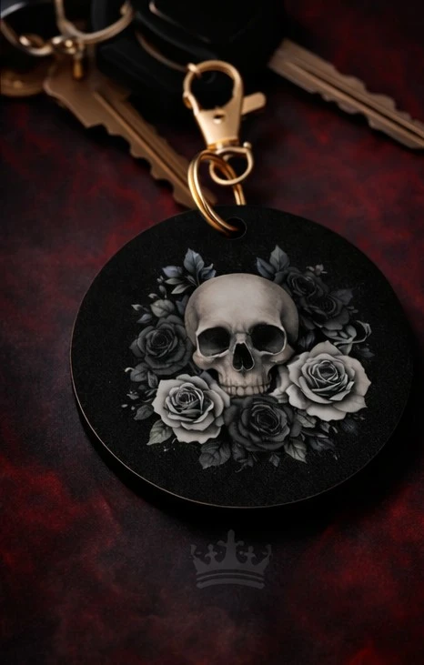 Keychain Charms - Skull, Roses, Nurse, Feeling Stabby Designs - photo 2