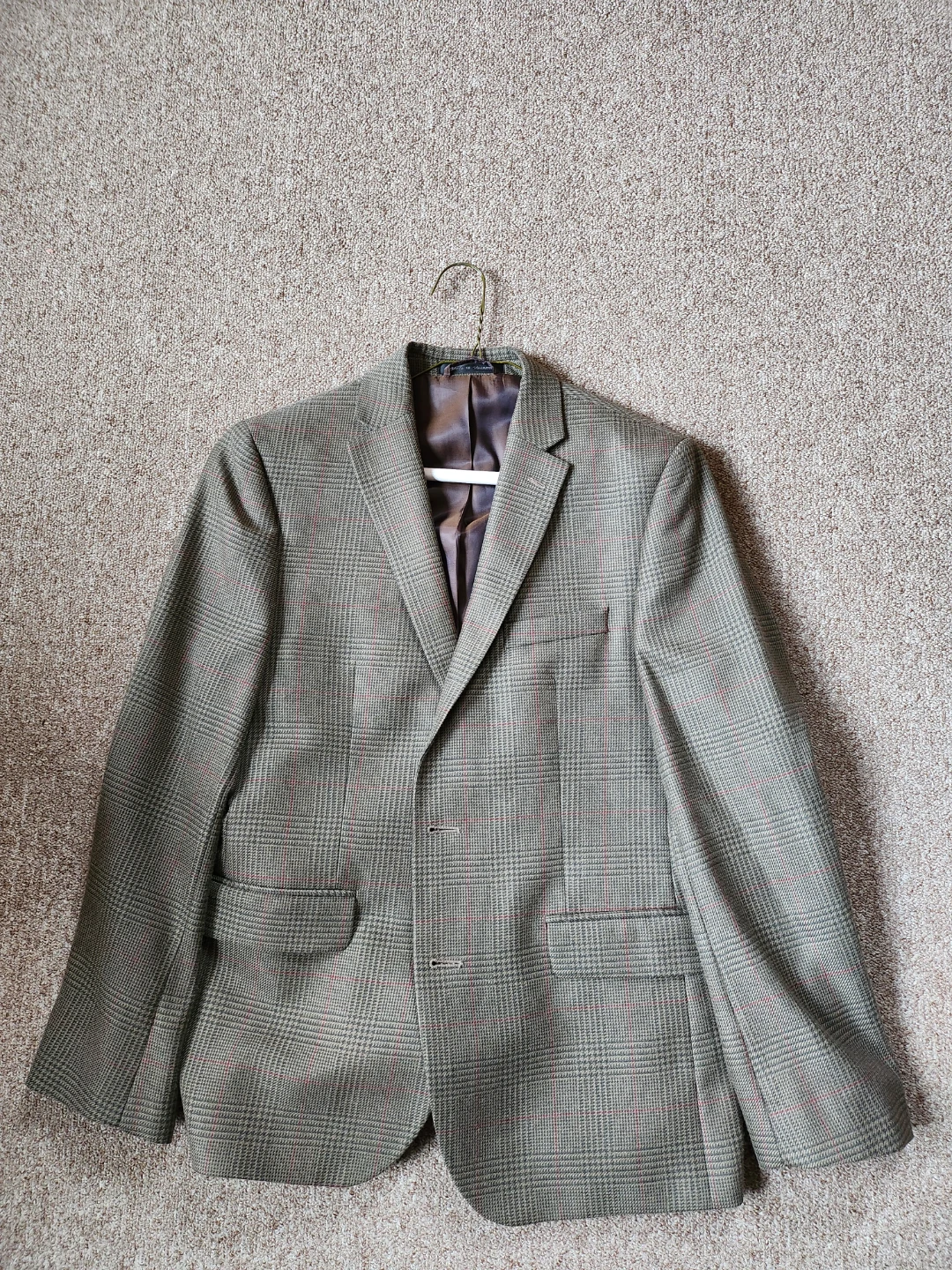 Ralph Lauren Plaid Sport Coat with Suede Elbow Patches