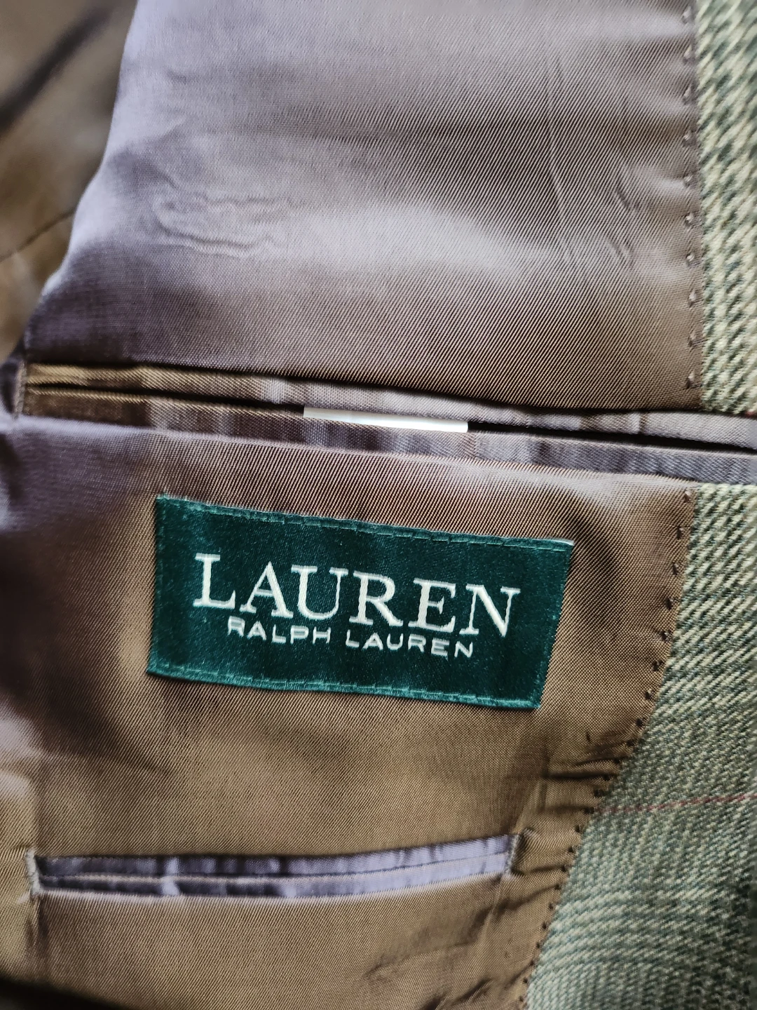 Ralph Lauren Plaid Sport Coat with Suede Elbow Patches - photo 3