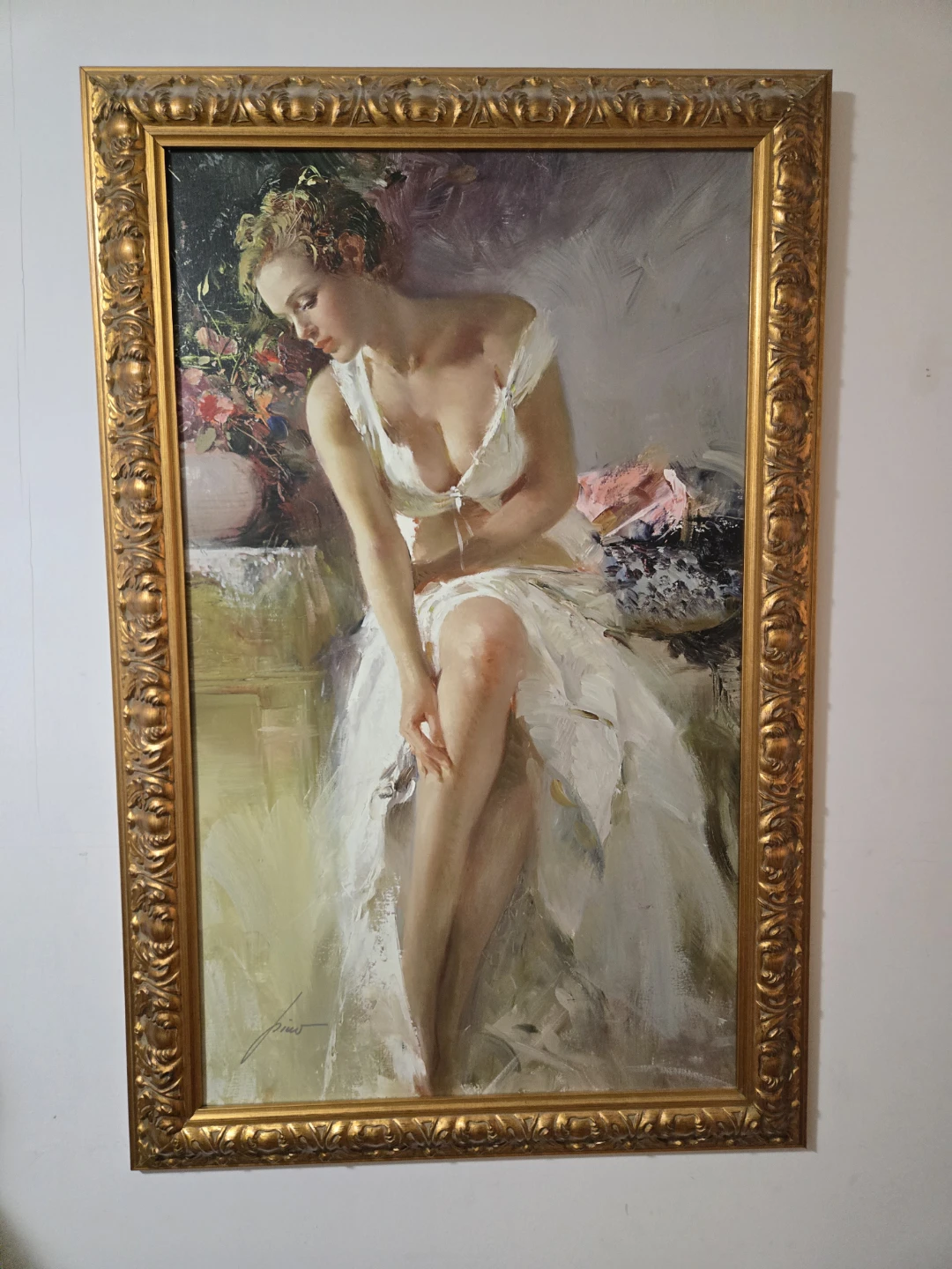 Limited Edition "Angelina" Giclee on Canvas by Pino