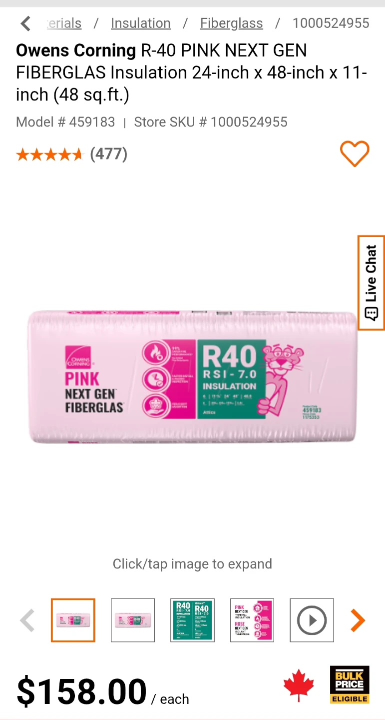 Owens Corning PINK NEXT GEN R40 Fiberglass Insulation - photo 3