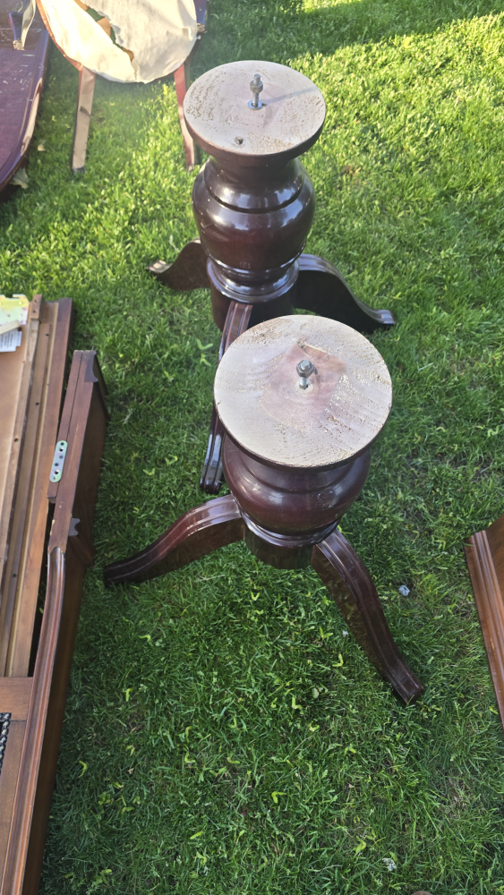 Oval Dining Table Top and Pedestal Bases - photo 2
