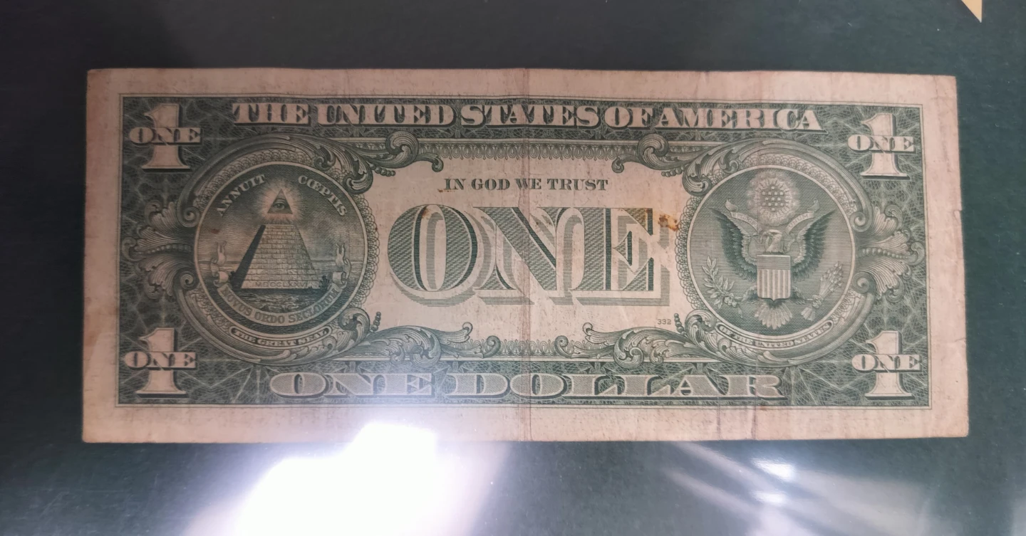 1957 One Dollar Bill - United States Silver Certificate - photo 2