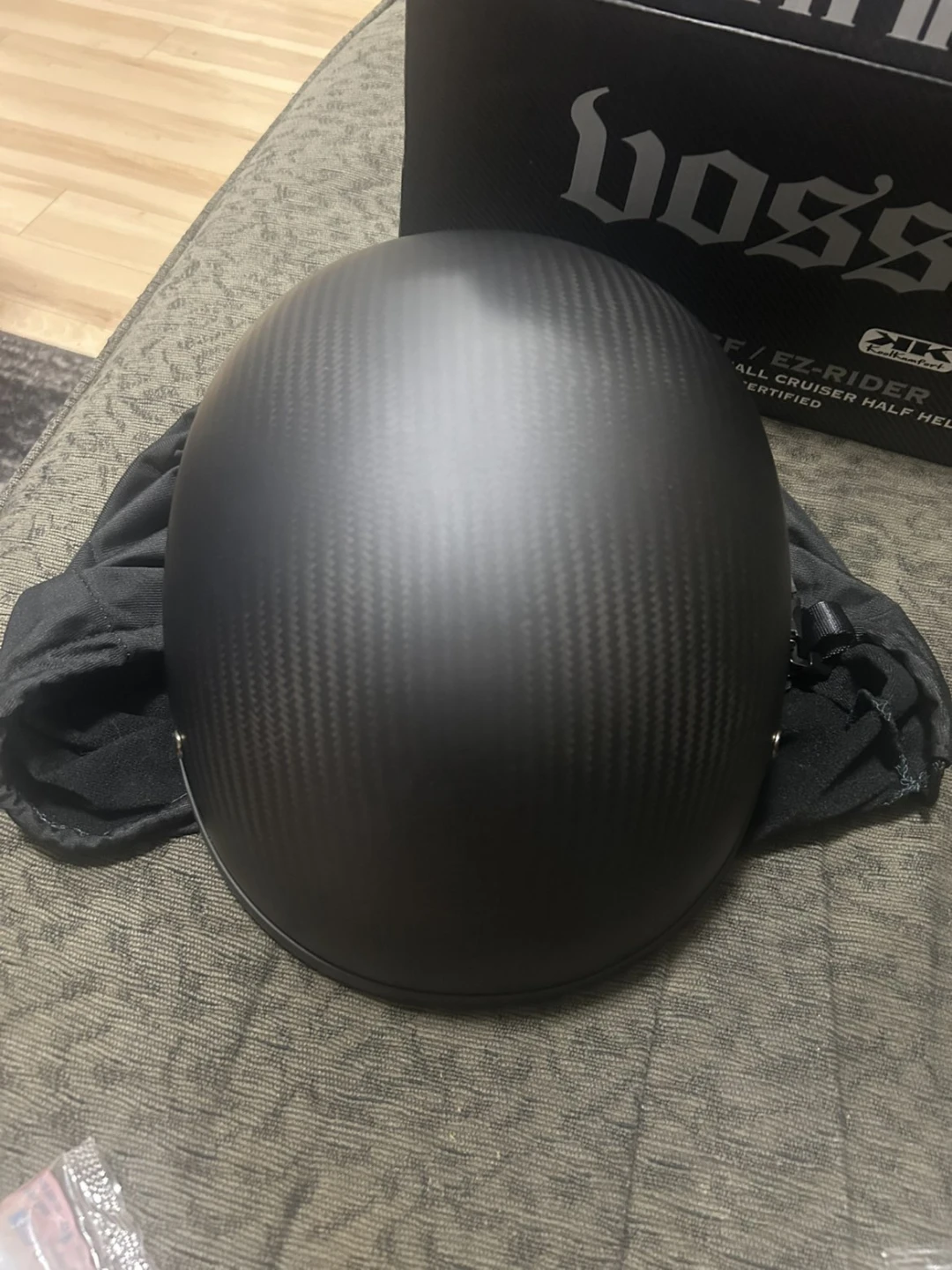 Voss Carbon Fiber Half Helmet