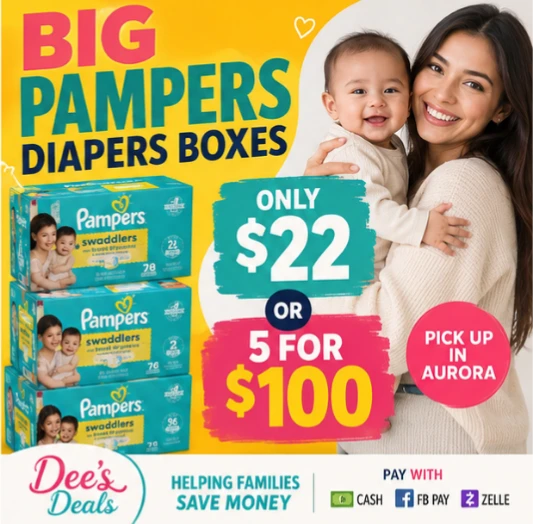 Pampers  Diapers Boxes $22 any size - photo 2