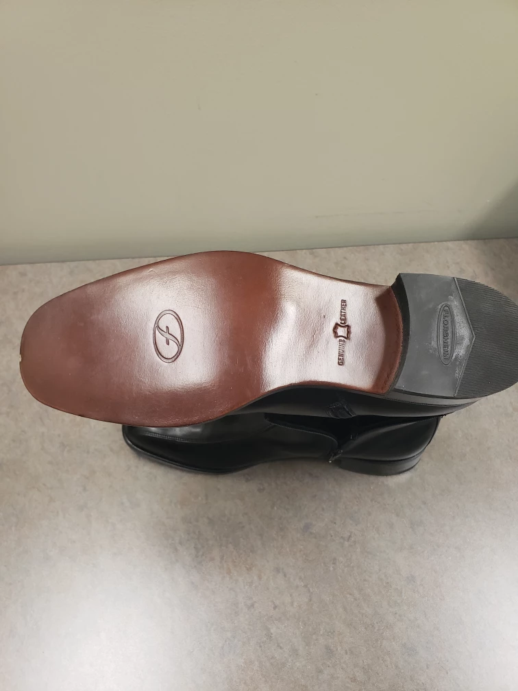Black Leather Chelsea Boots - new