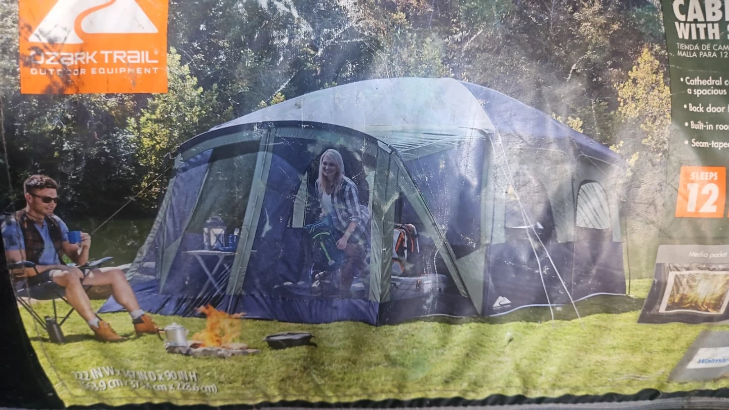 Ozark Trail 12-Person Cabin Tent with Screen Porch