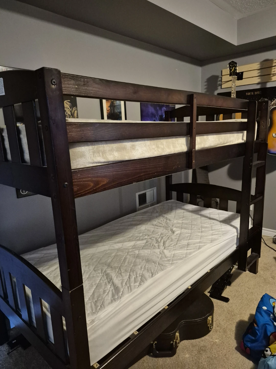 Wooden Bunk Bed with Mattresses - photo 5