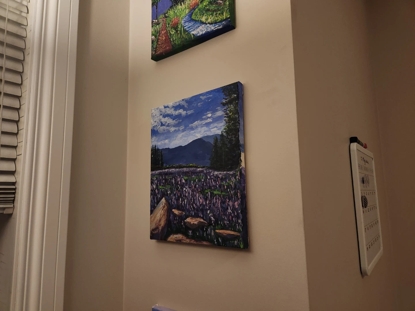Canvas Print - Landscape Painting of Lavender Field - photo 2
