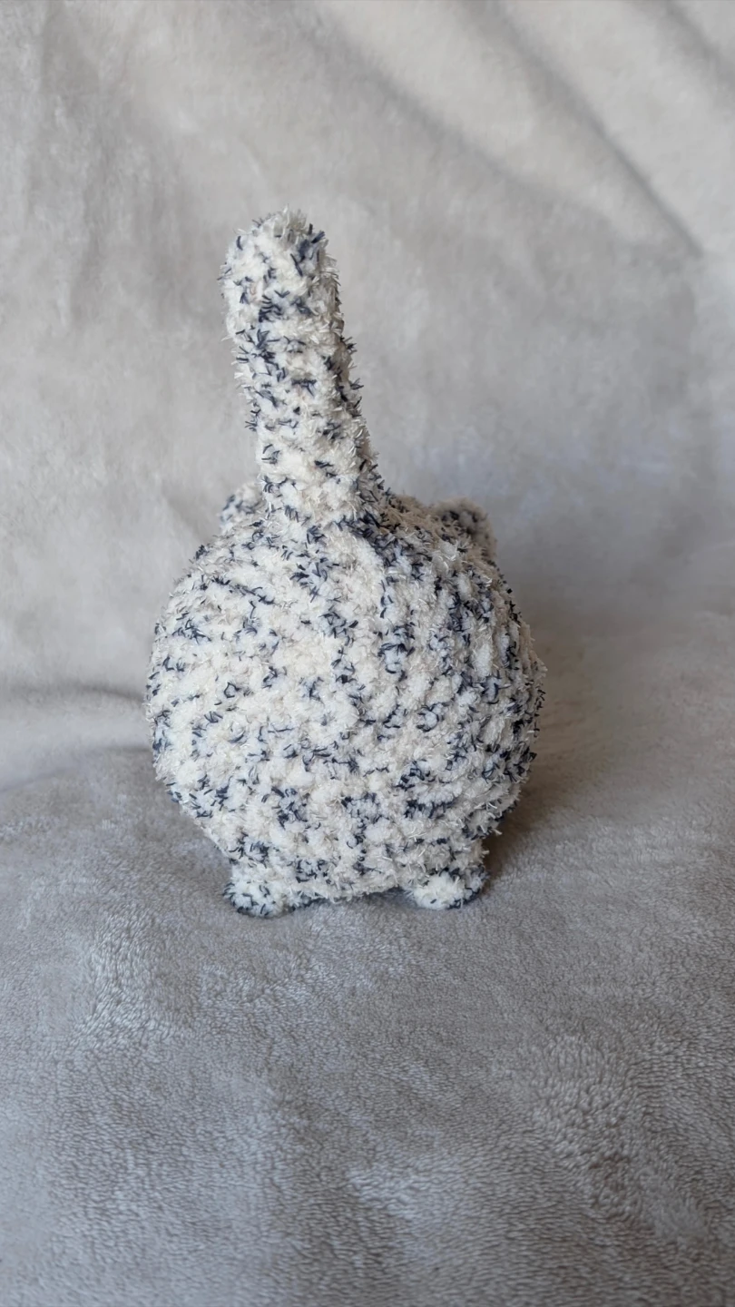 Speckled Cat plushie handmade - photo 4