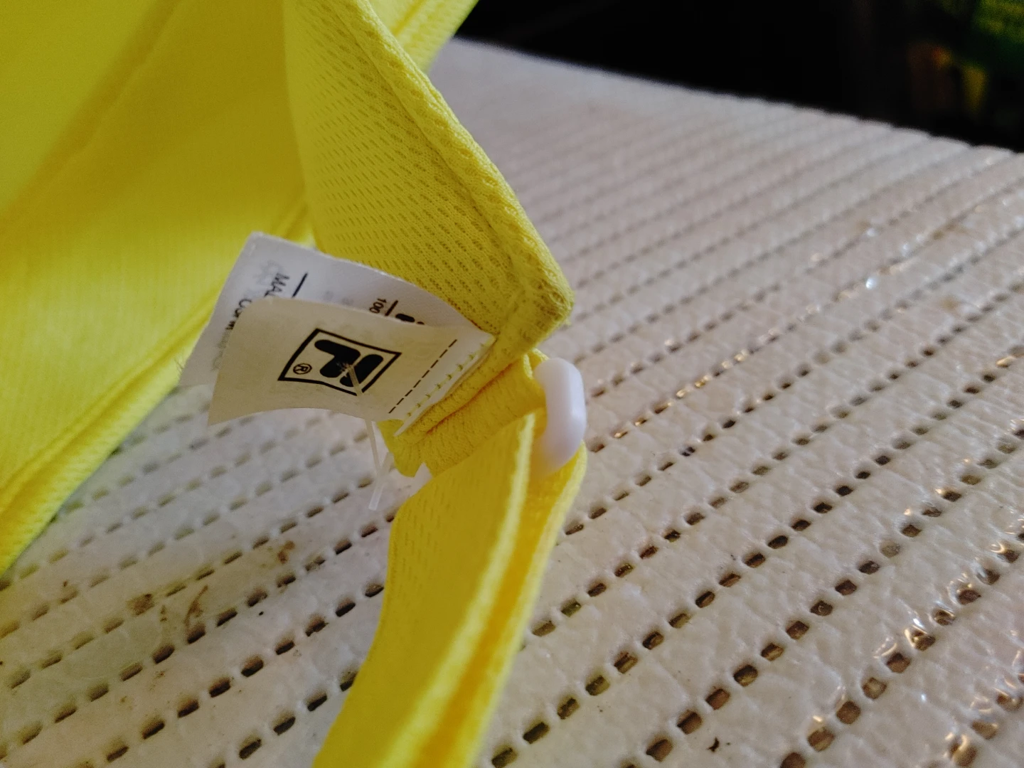 Yellow Fila Visor with BNP Paribas Logo - photo 3