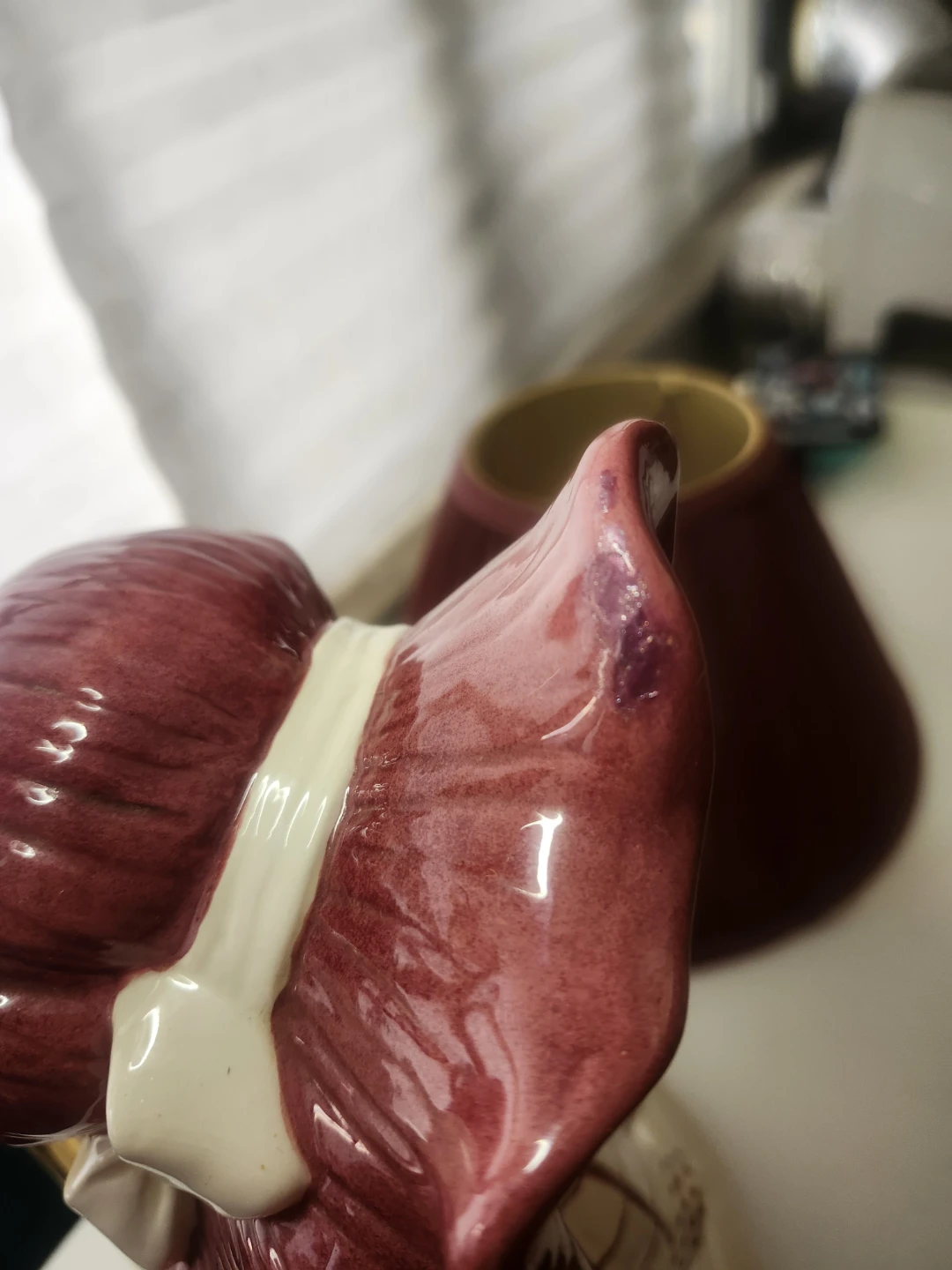 Ceramic Girl Lamp with Red  Hat - photo 3
