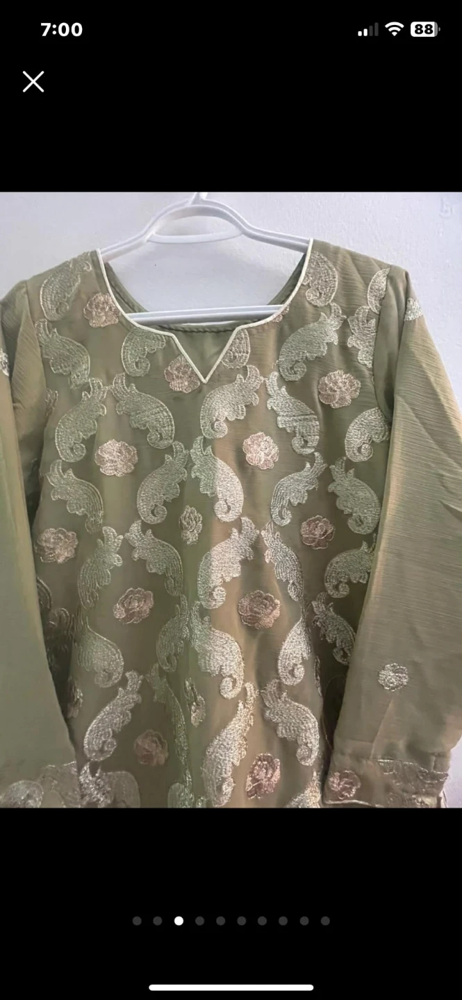 Women's Paisley Print Kurti with Dupatta - photo 3