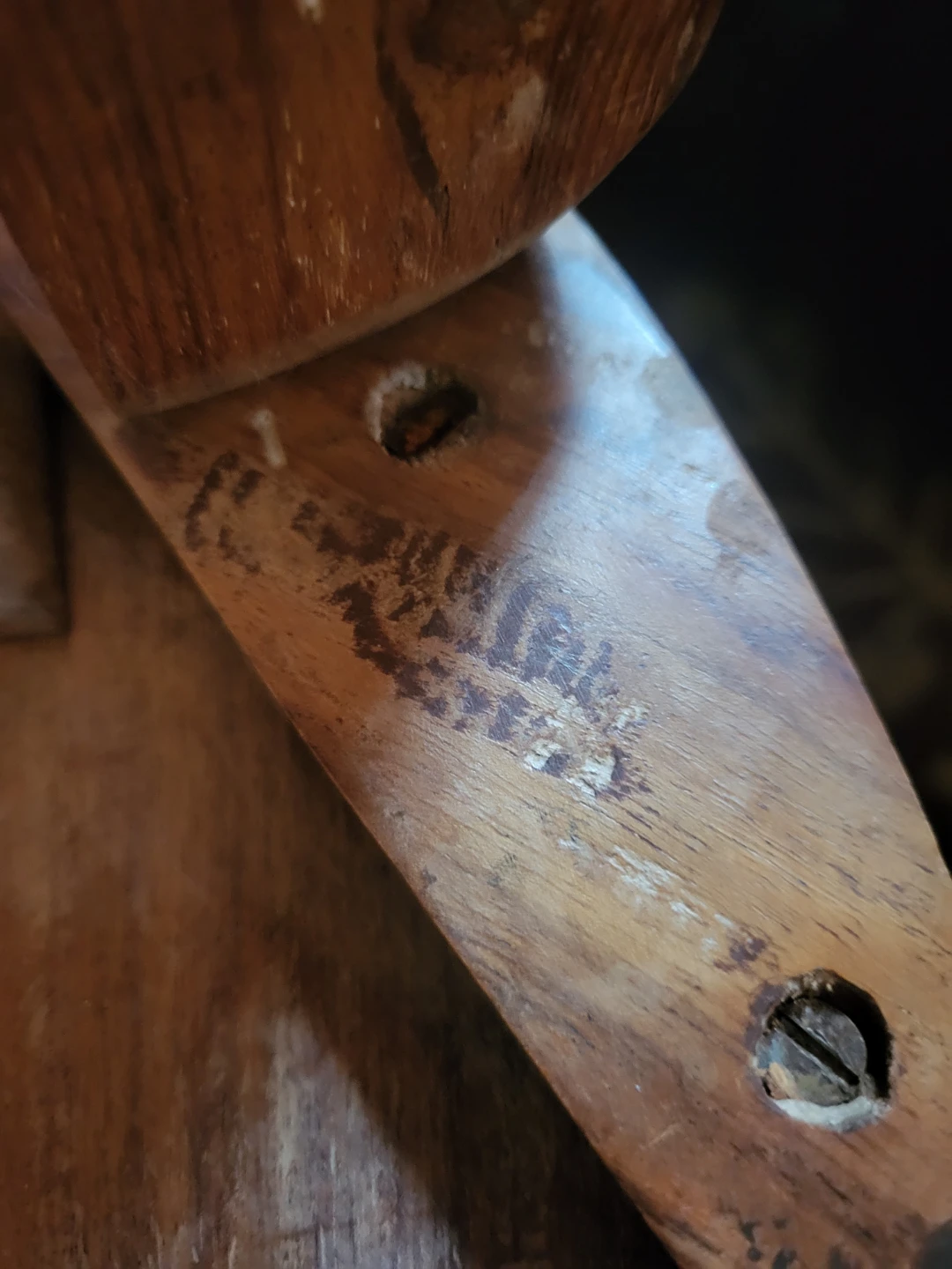 Carved Wood Side Table with Elephant Scene - photo 4