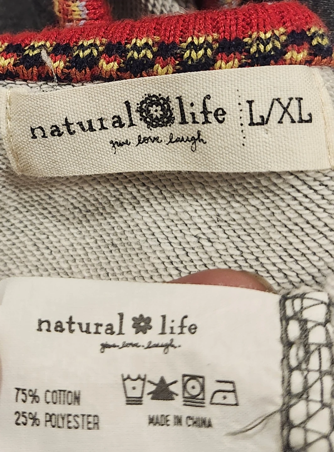 Natural Life L/XL Gray Sweatshirt - photo 2
