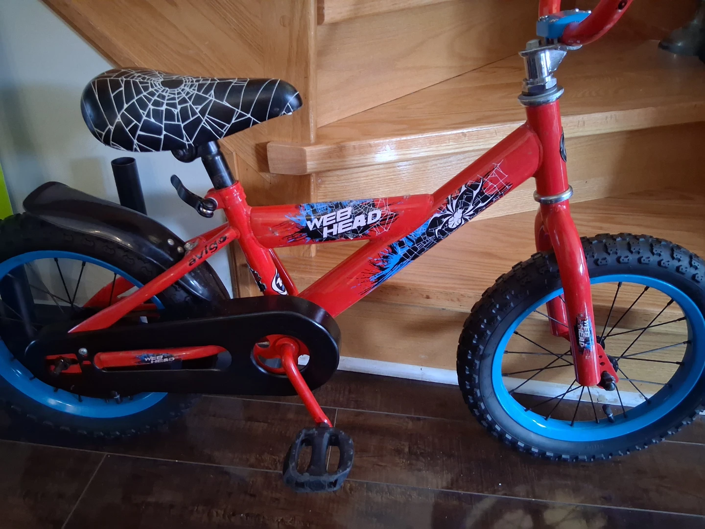 Kids bike Spider-Man 14" like new condition tune up