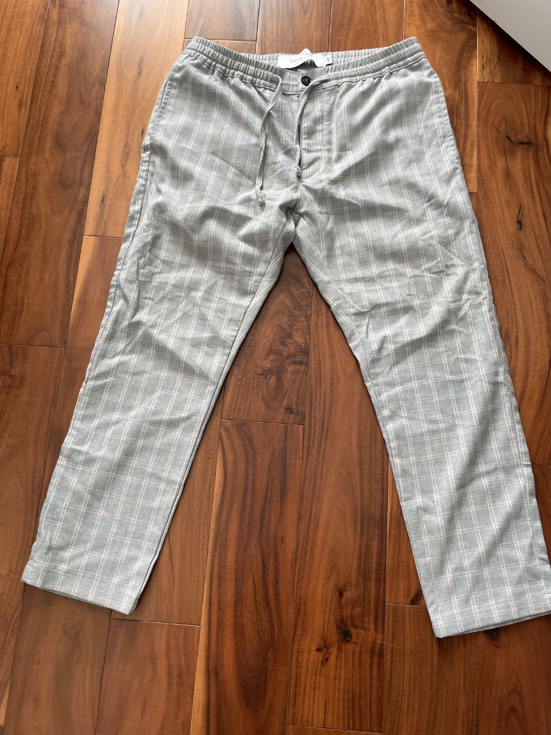 Topman Stretch Skinny Plaid Pants Size 32x30