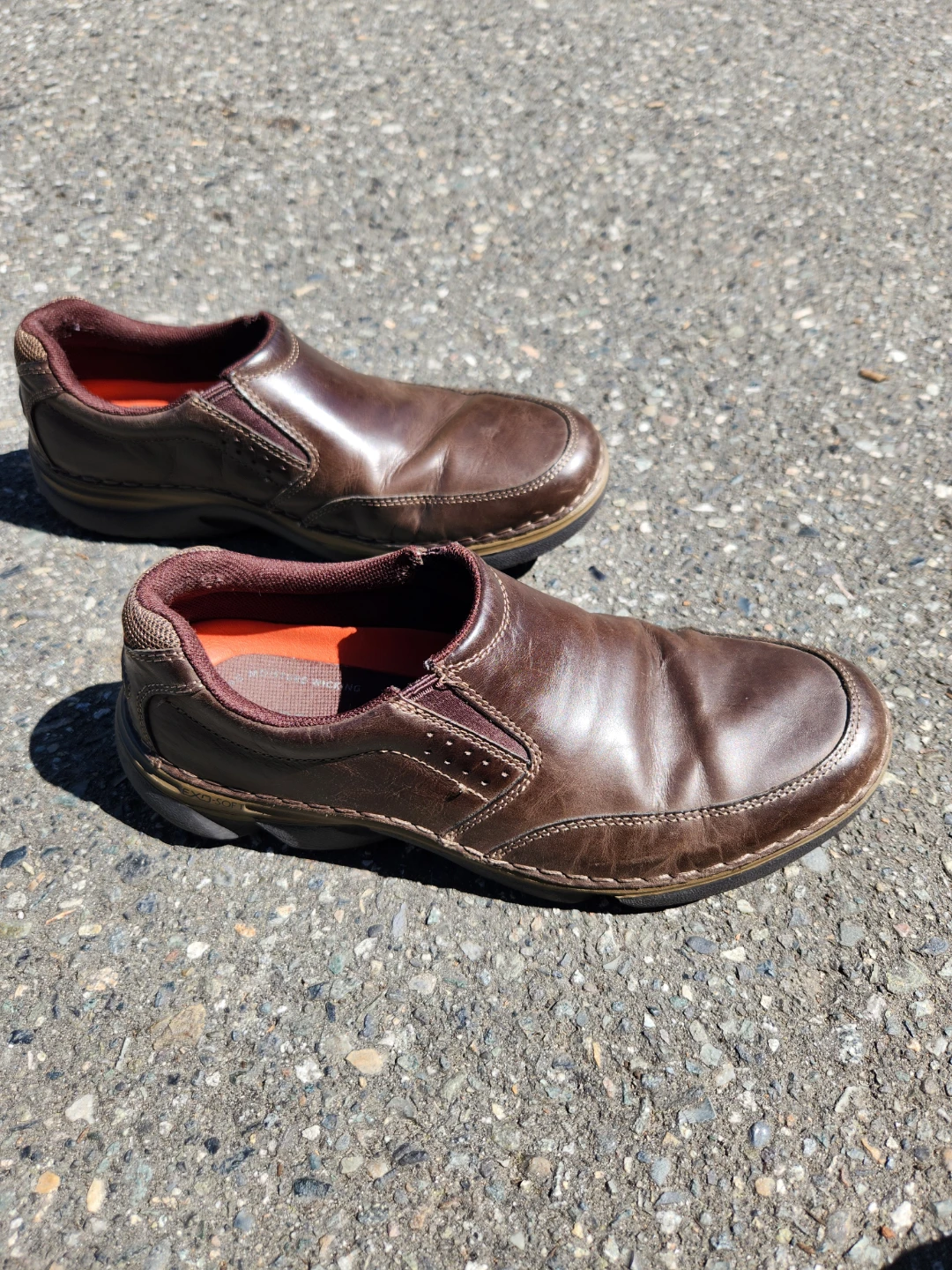 Rockport Brown Leather Slip-On Shoes - photo 2