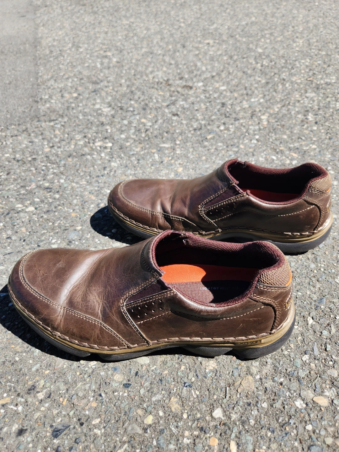 Rockport Brown Leather Slip-On Shoes - photo 4
