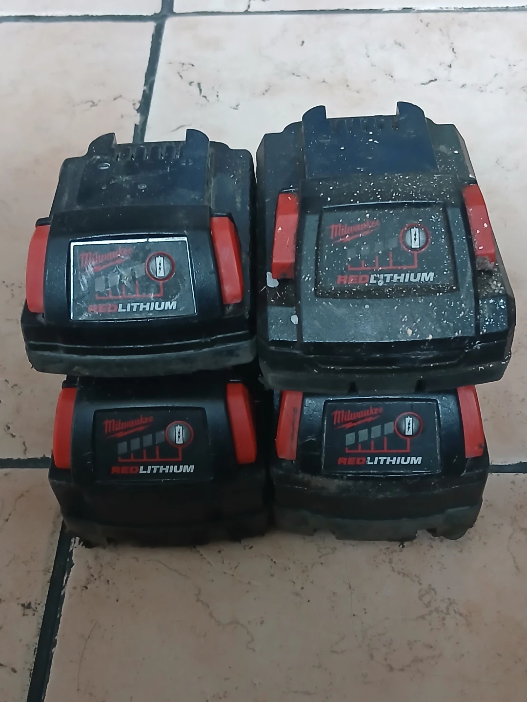 Milwaukee M18 REDLITHIUM XC5.0 Battery Pack (4 total)