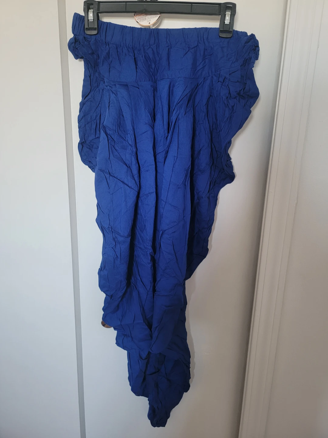 Blue Georgette Dress with White Floral Accent - photo 2