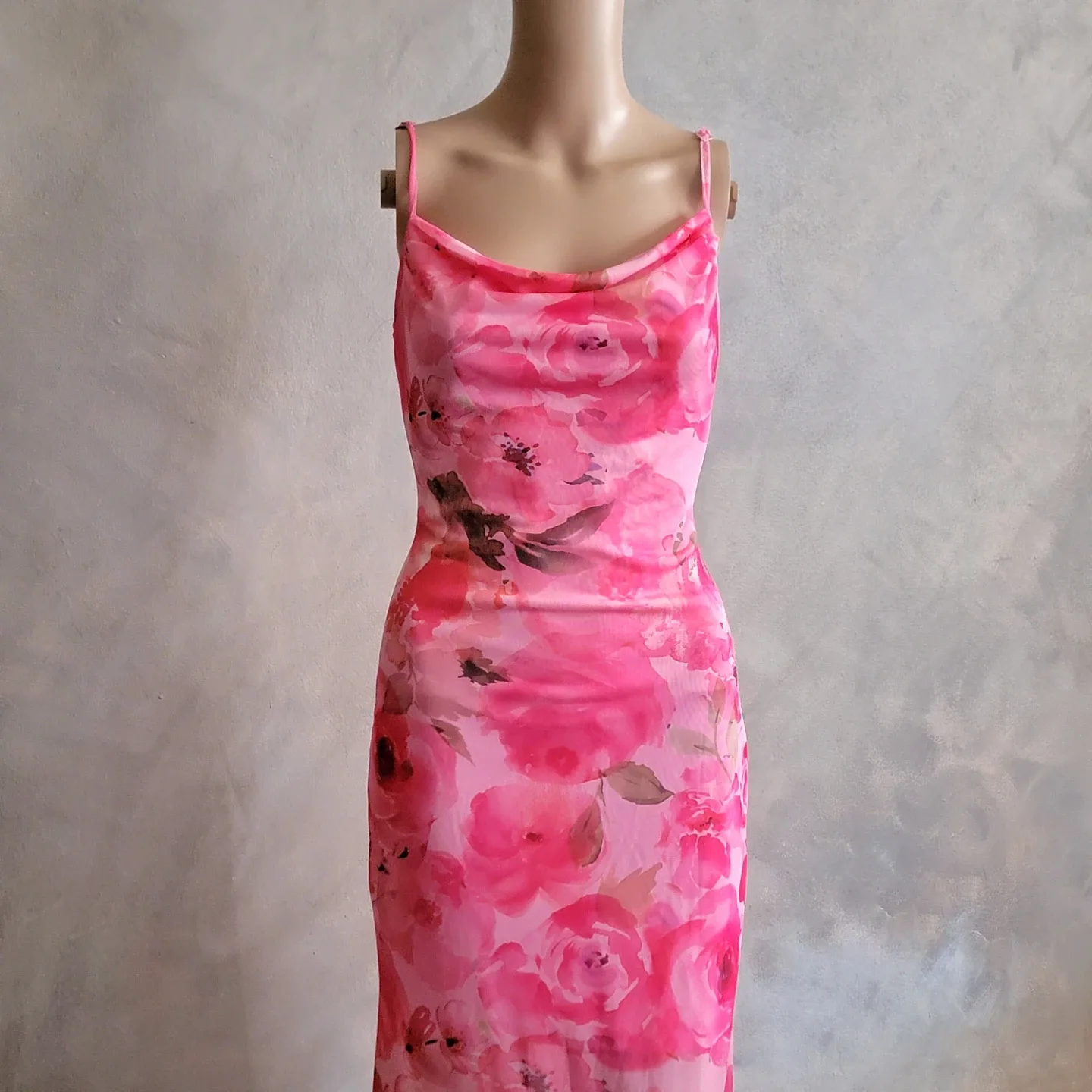 Pink Floral Slip Dress - photo 2