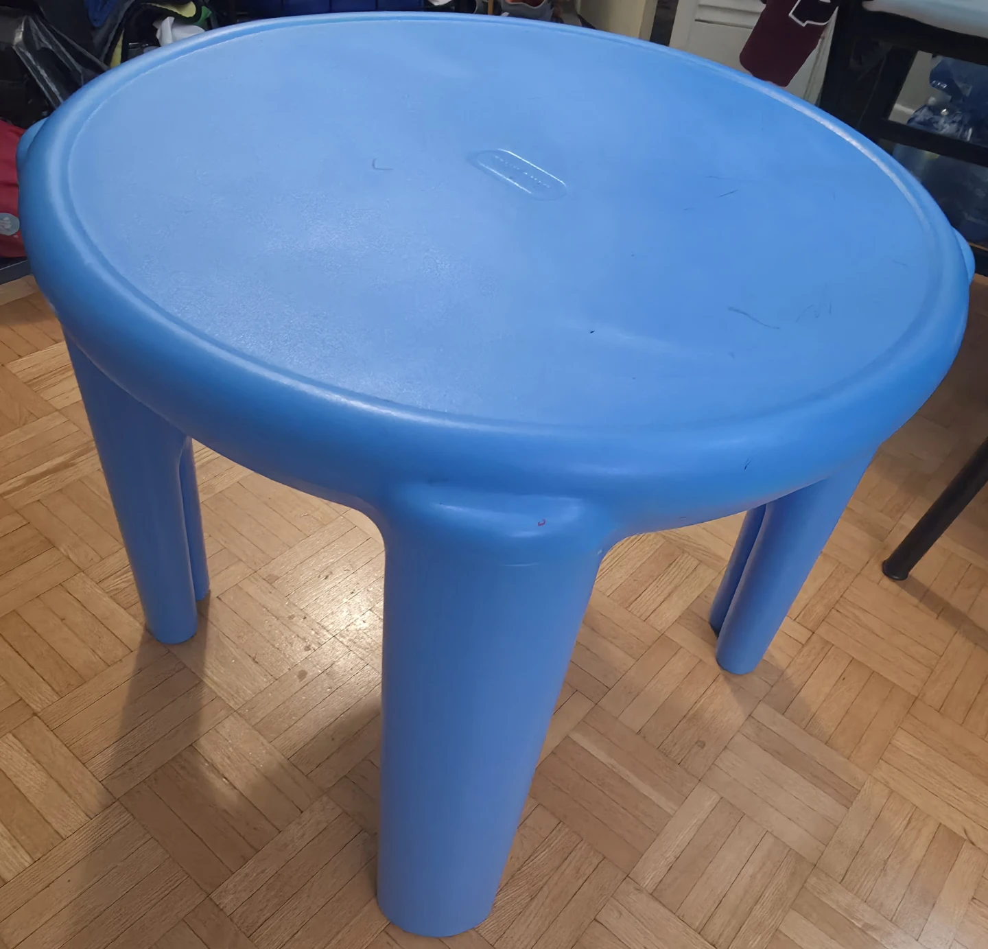 Blue Plastic Kids Activity Table