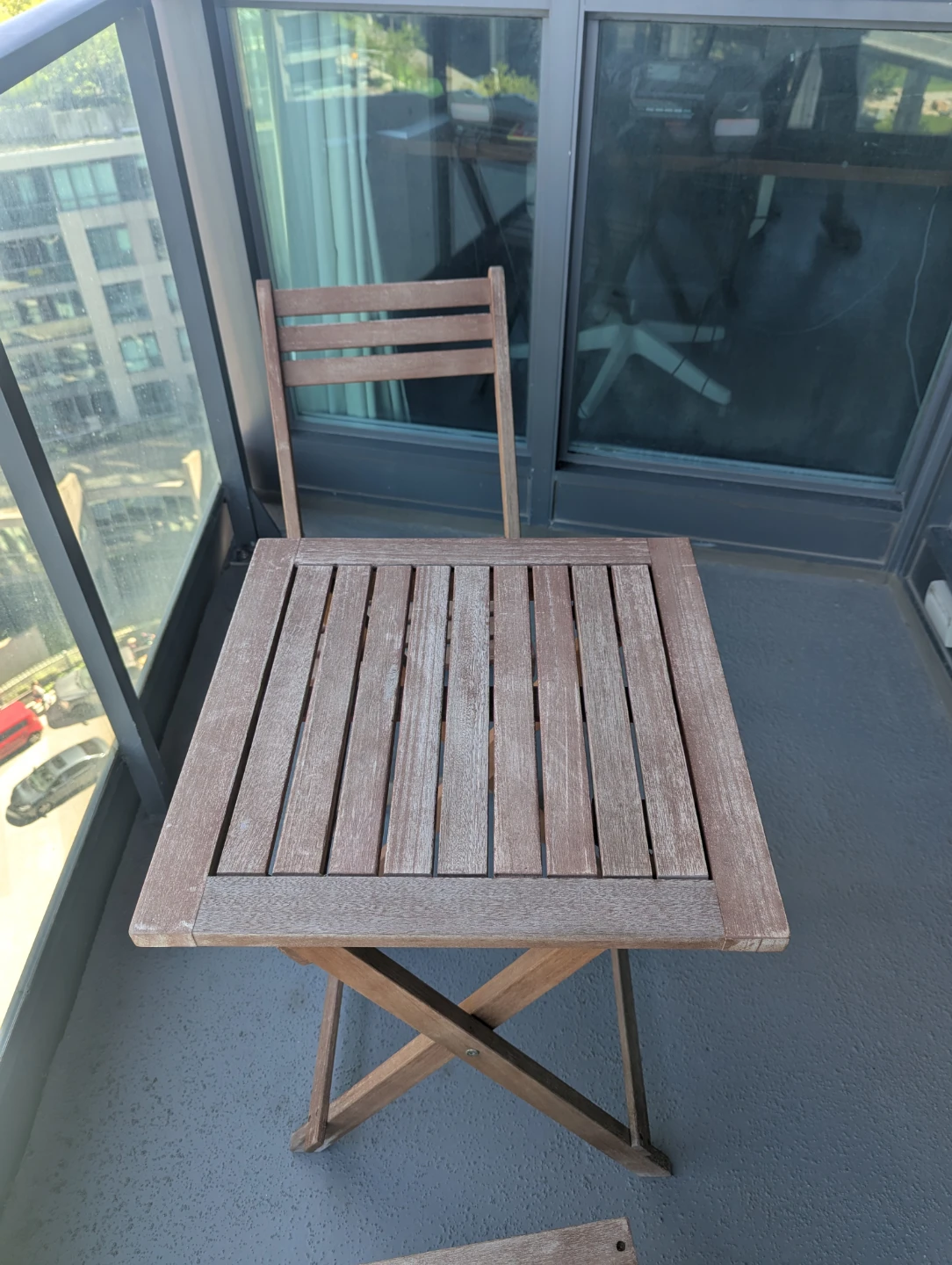 Wooden Bistro Set - Table and Two Chairs - photo 2